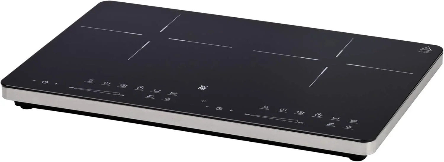 WMF Kult X Doppel- Induktionskochfeld 2 Platten. Kochplatte bis 28 cm. 2 Kochzonen. 8 Stufen. Topferkennung.Touch-Display. Glaskeramik. Timer-Funktion