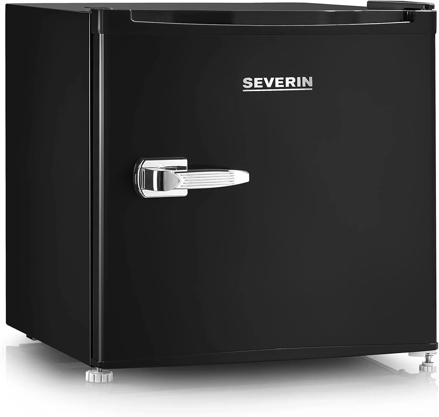 SEVERIN Retro Mini Kühl-/Gefrierbox (31 l). Gefrierschrank klein. Minikühlschrank mit flexibler Temperaturregelung. Tischkühlschrank. schwarz. GB 8880