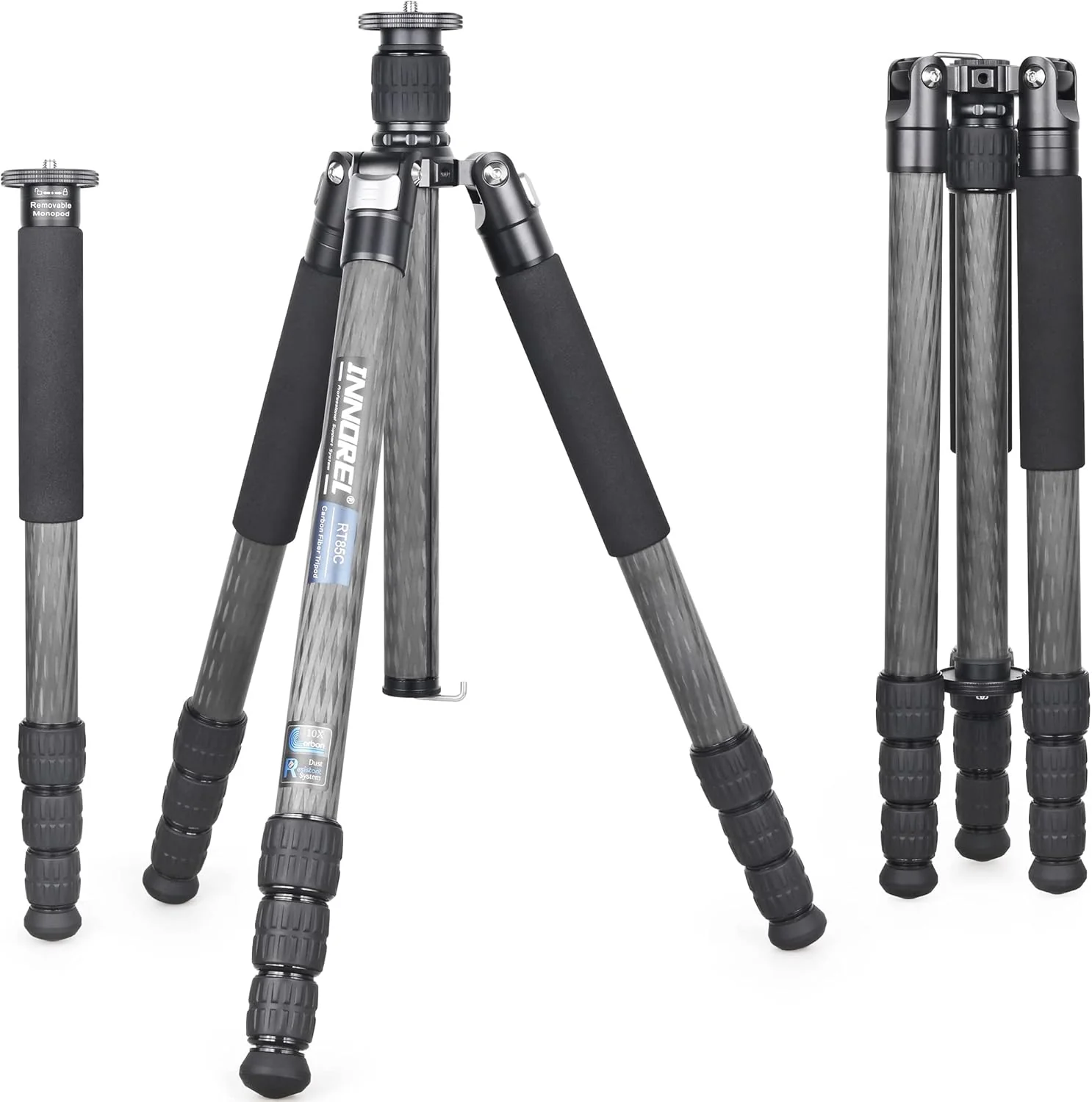Super professional bracket. with low center of gravity. featuring low gravity effect. 360-degree rotating panoramic spherical connector. and green camouflage leg covers. suitable for digital single-lens reflex cameras.