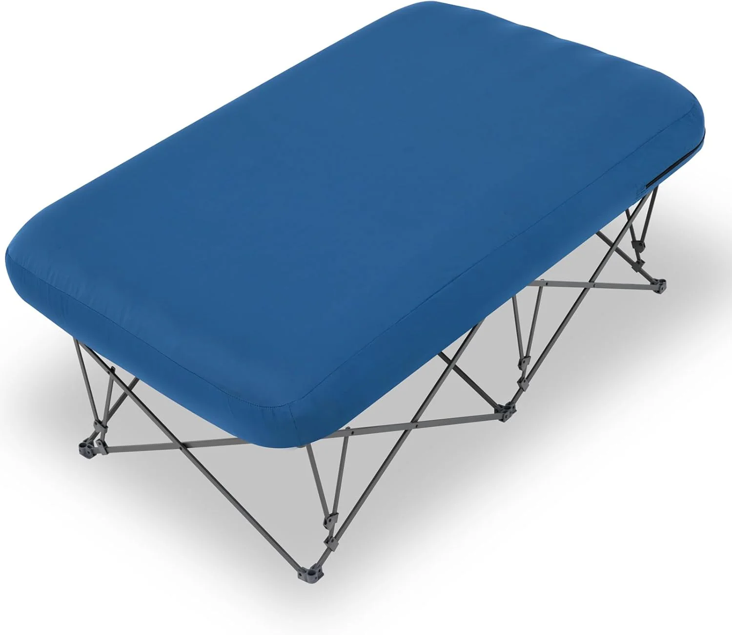 Foldable camping bed. equipped with an inflatable mattress and a portable bag. suitable for outdoor trips. camping. and beach vacations (excluding the inflatable pump)