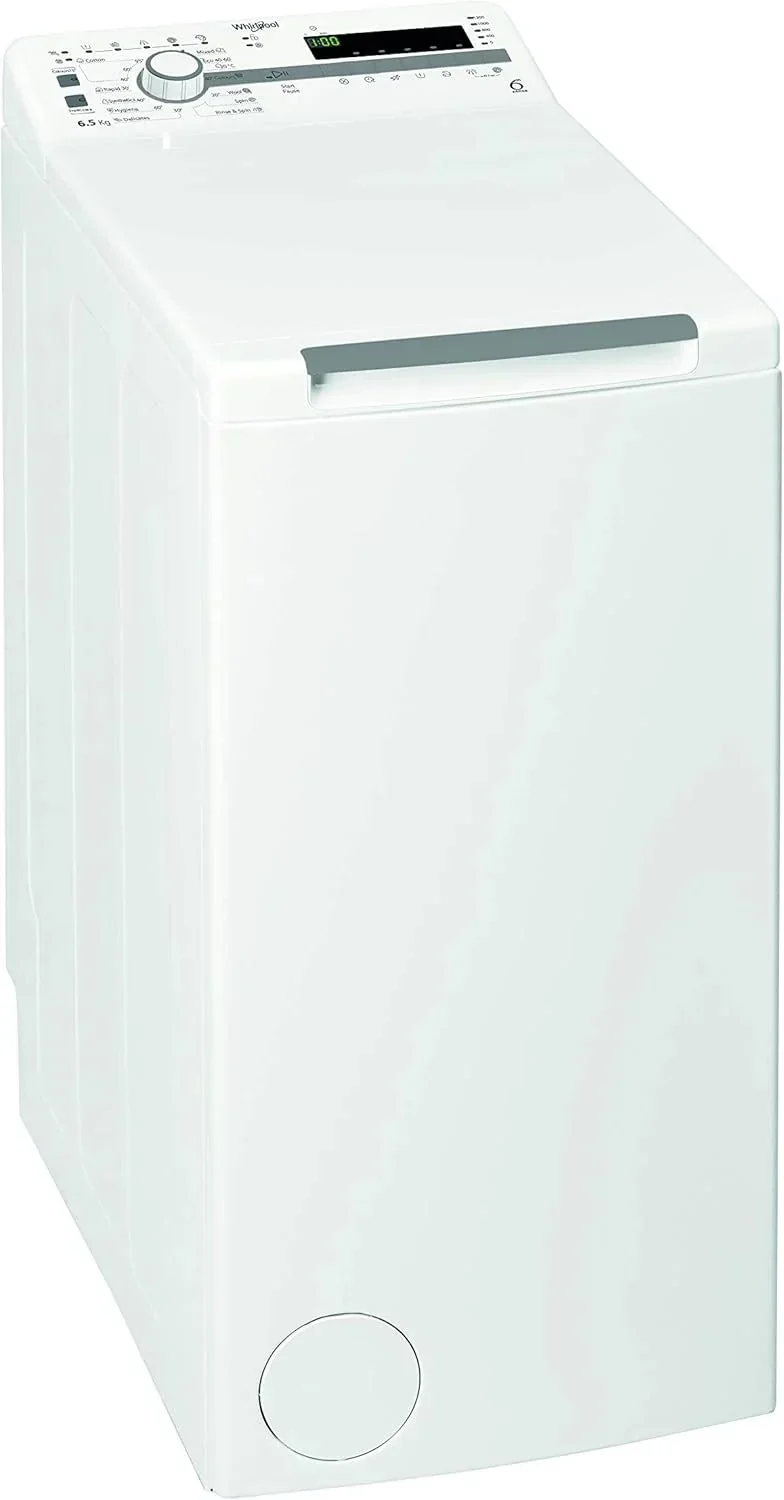 Whirlpool - Lavadora carga superior 6.5 kg TDLR 65230SS EU/N blanco. 1200 rpm. tecnología 6th sense y freshcare. motor universal. eficiencia NEL D