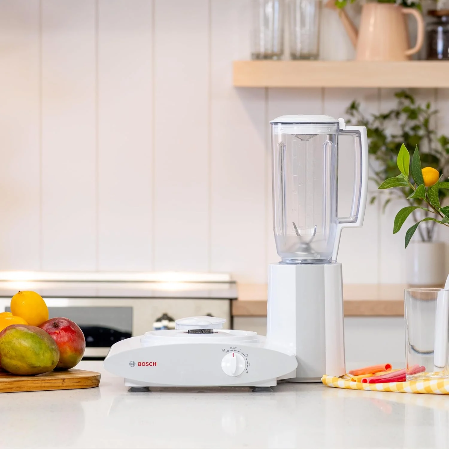 Blender: 500 watts. 6.5-gallon capacity. with corded mixing paddle. dough hook. and nutritional machine dough extension hook combo set