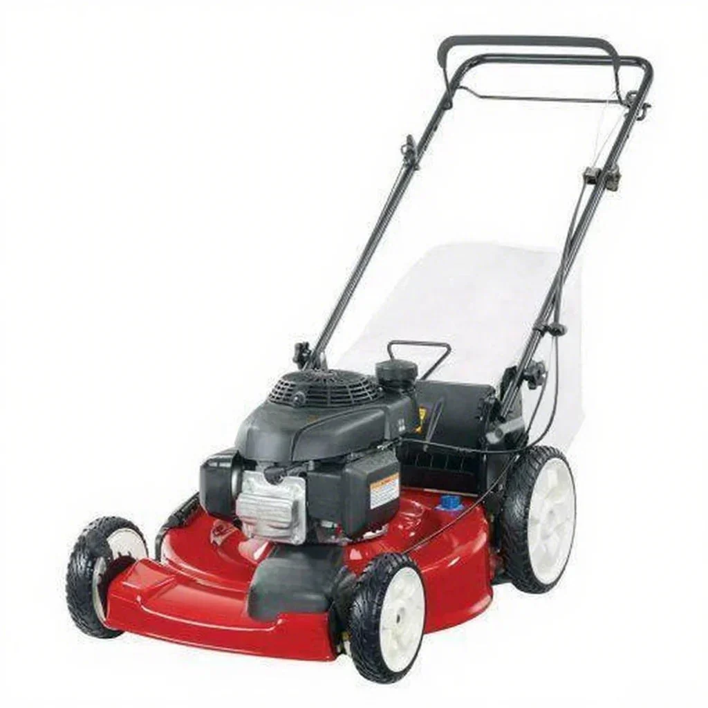 Self-propelled gas mower. 22-inch 170cc OHV engine high-wheel RWD 3-in-1 with height adjustment. oil included