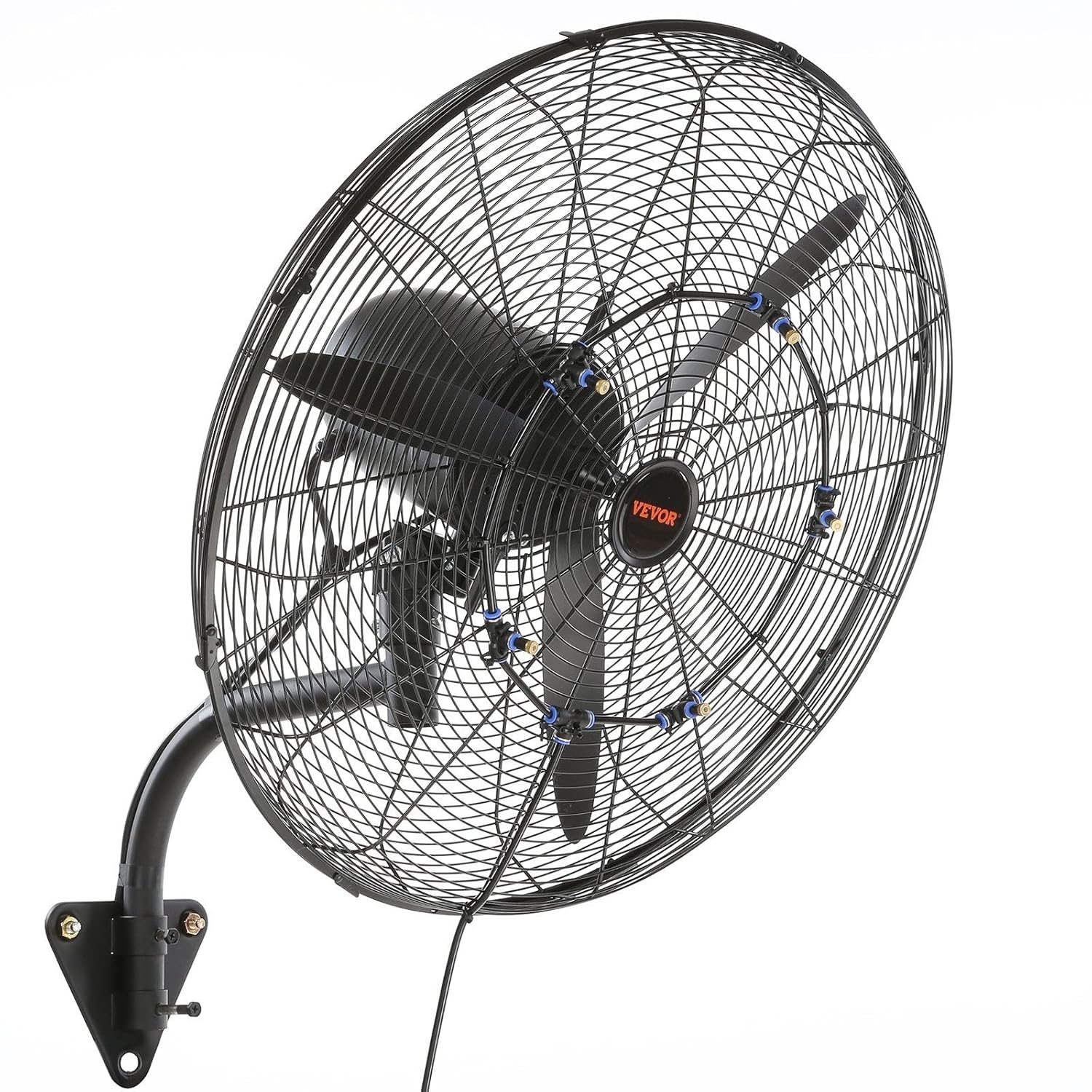 VEVOR Nebelventilator. 61.6 cm oszillierender. wasserdichter Ventilator. 3 Geschwindigkeiten. 7000 CFM. gewerblicher oder privater Ventilator zur