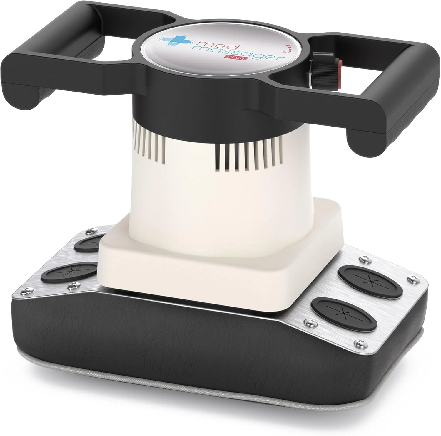 Thermobalancing Massager Plus - A handheld deep-tissue massager suitable for the back. legs and shoulders. It features two speed treatment modes. which can relieve pain and promote blood circulation.