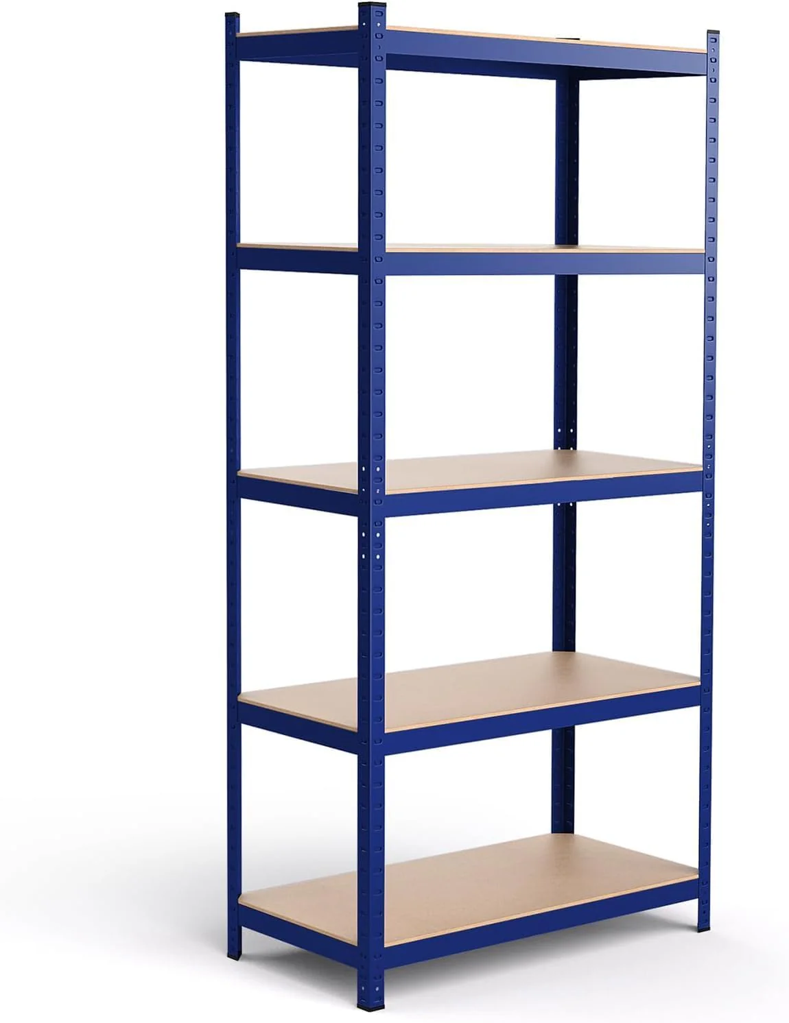 Five-tier storage rack 2920 pounds Heavy-duty shelf Adjustable boltless storage rack Suitable for warehouse storage rooms 108 inches wide x 18 inches deep x 72 inches high