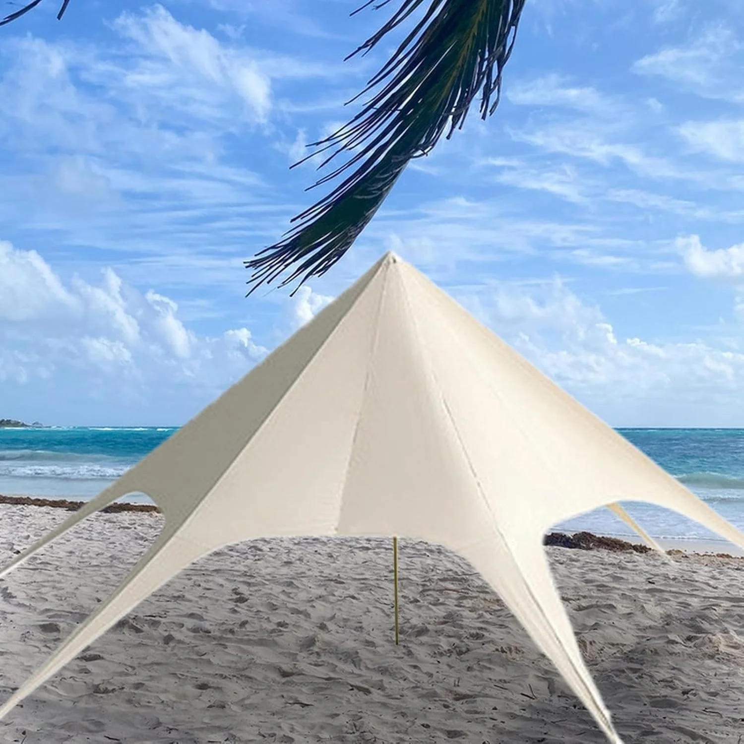 Outdoor Camping Awning.UV Block Hiking Shelters for Sun Shade - Dome Structure UVF50+ Protection Awning Tent for Backpacking Traveling Picnic Fishing