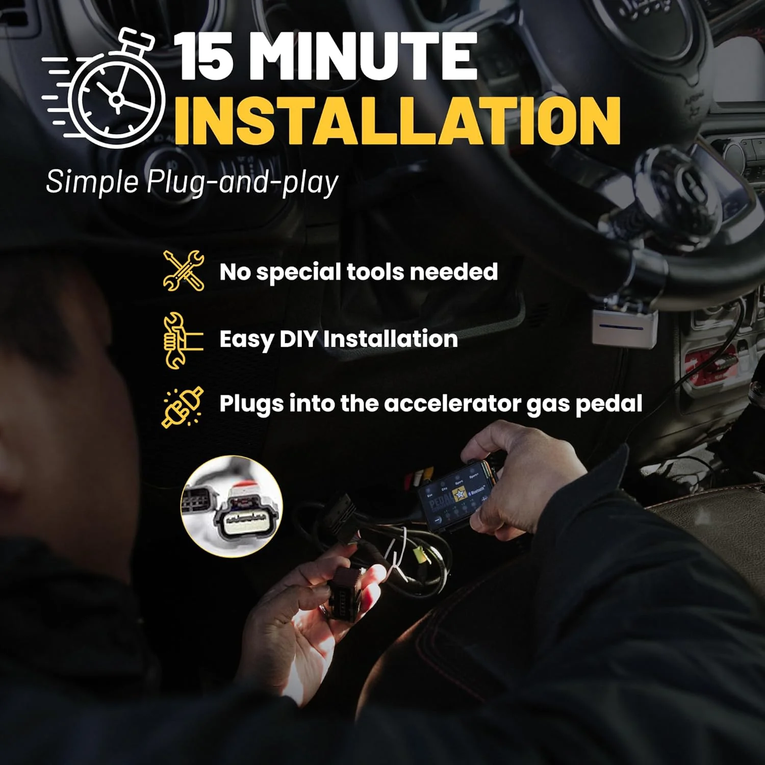 Board Commander Throttle Response Controller - Suitable for sporty. sport-enhanced. off-road. Robinson. 3.0-liter diesel. 3.6-liter gasoline. Jeep Grandview off-road modification kit. and all-terrain upgrade products.