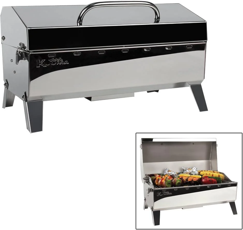 160 model gas grill - 13000 watt power. equipped with regulator. thermometer and igniter
