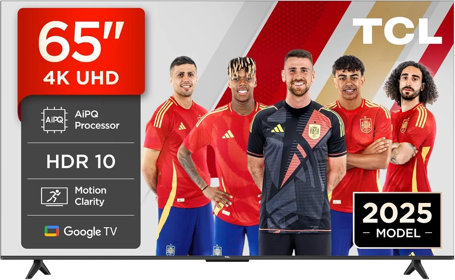 TCL 65V6C Televisor 65 Pulgadas 4K Smart TV LED. HDR. Google TV. Dolby Audio. Alexa y Google Assistant. Chromecast Built-in. Motion Clarity