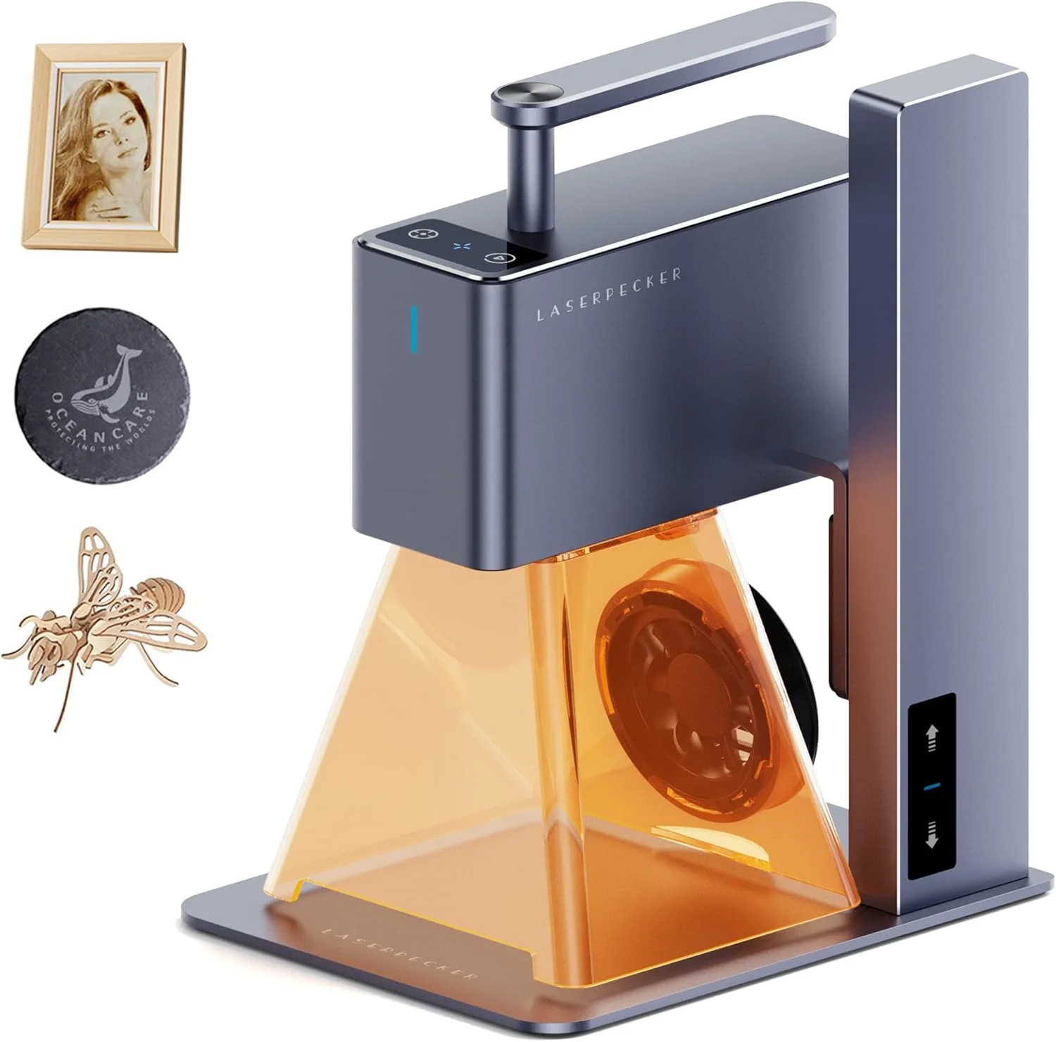 Light engraving machine. with wheels. portable and handheld laser engraving machine. suitable for engraving on wood. metal. leather and plexiglass. Laser cutting kit. equipped with multi-functional rotating wheels.