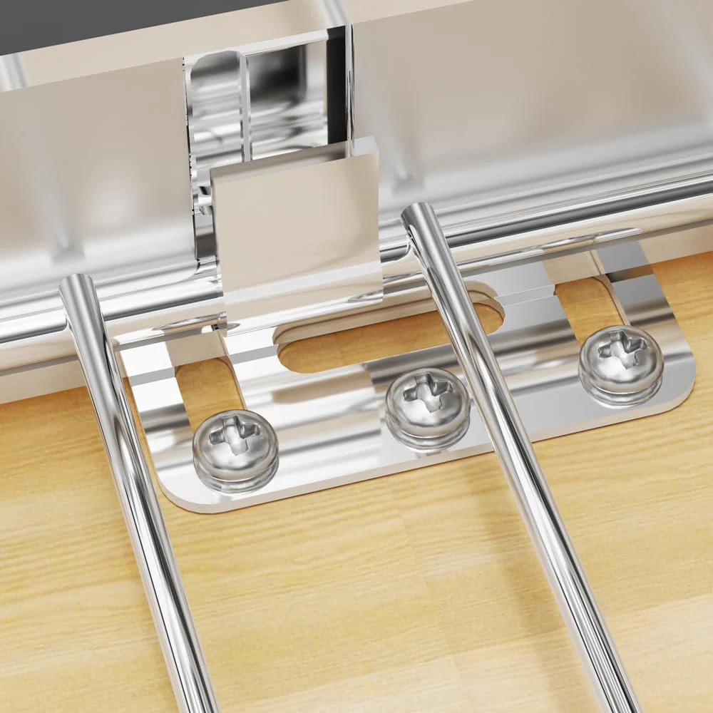 Adjustable sliding cabinet shelves. 3 pieces. Large drawer-style cabinet storage box. storage organizer under the kitchen sink. Bottom-mounted baskets. suitable for kitchens and bathrooms.