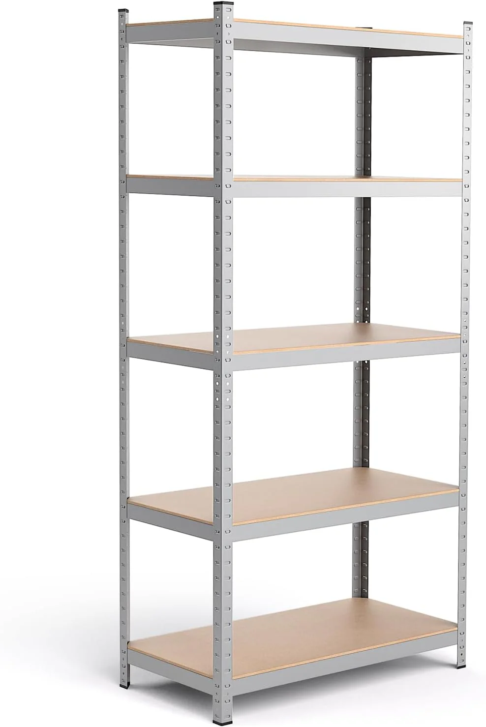 Five-tier storage rack 2920 pounds Heavy-duty shelf Adjustable boltless storage rack Suitable for warehouse storage rooms 108 inches wide x 18 inches deep x 72 inches high