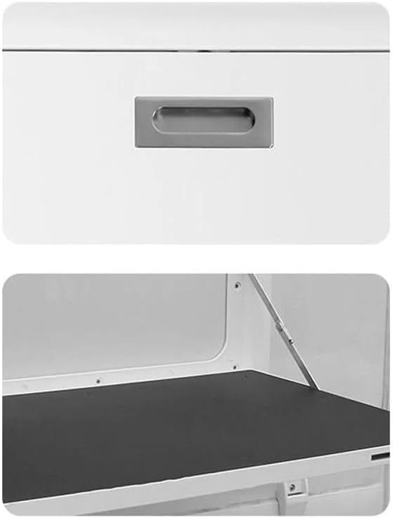 Folding Aluminum Picnic Table for RV Caravan. Double Lock Design. Lightweight Outdoor Table for Campervan & Motorhome. Perfect for Camping & Picnics (Black. No Light)