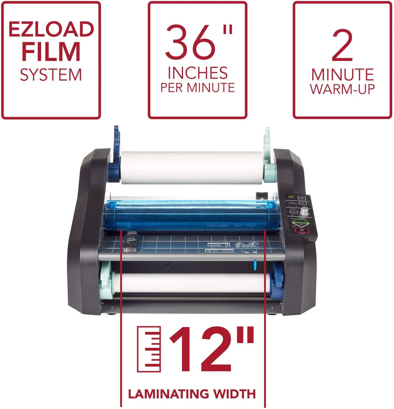 Automatic loading hot-rolled composite machine. with a maximum width of 12 inches. and preheating time less than 2 minutes.