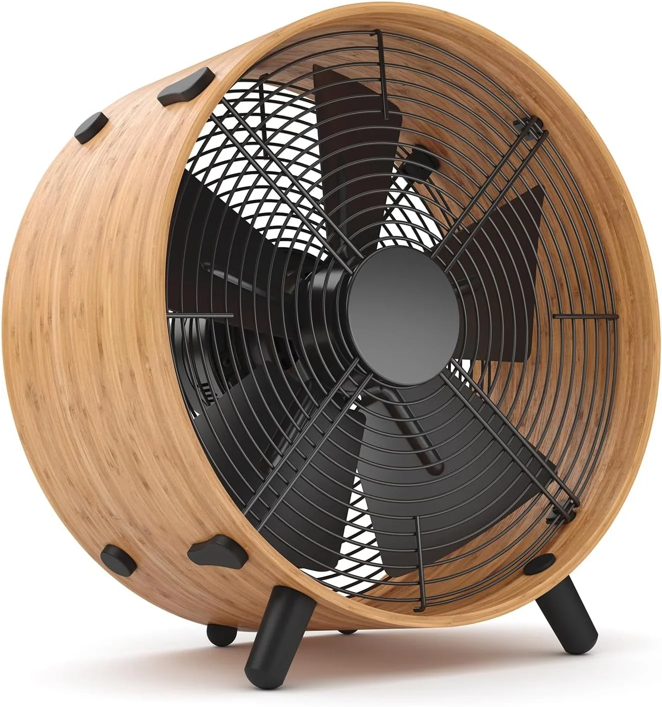 Stadler Form Ventilator Otto. aus Bambus. mit 3 Geschwindigkeiten. ideal im Sommer und fürs Schlafzimmer. Wohnzimmer und Büro geeignet. einfache