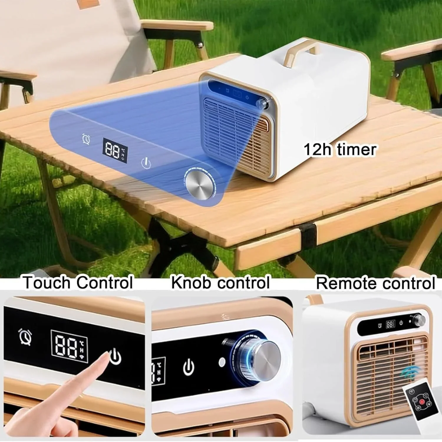 Tragbare Mini-Klimaanlage. Split-Kühlsystem. 5000 BTU. leise Kühlung. keine Fensterabdichtung erforderlich. Touch-Bedienung & Fernbedienung. Timer-