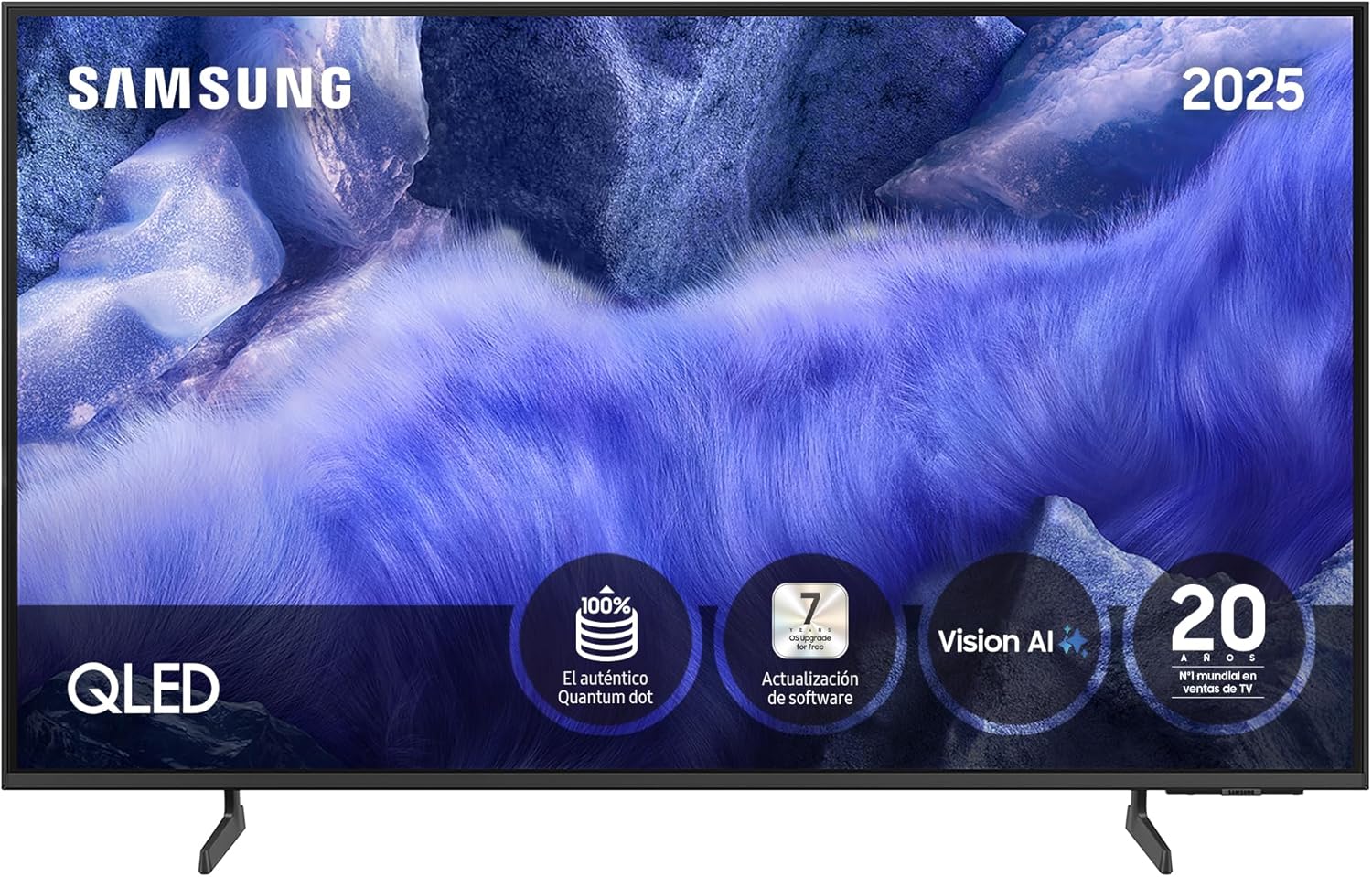 Samsung TV 50 Pulgadas QLED QE1F 4K Smart TV. Imagen y Sonido con IA 4K. Samsung Vision AI. el auténtico Quantum Dot TV Plus