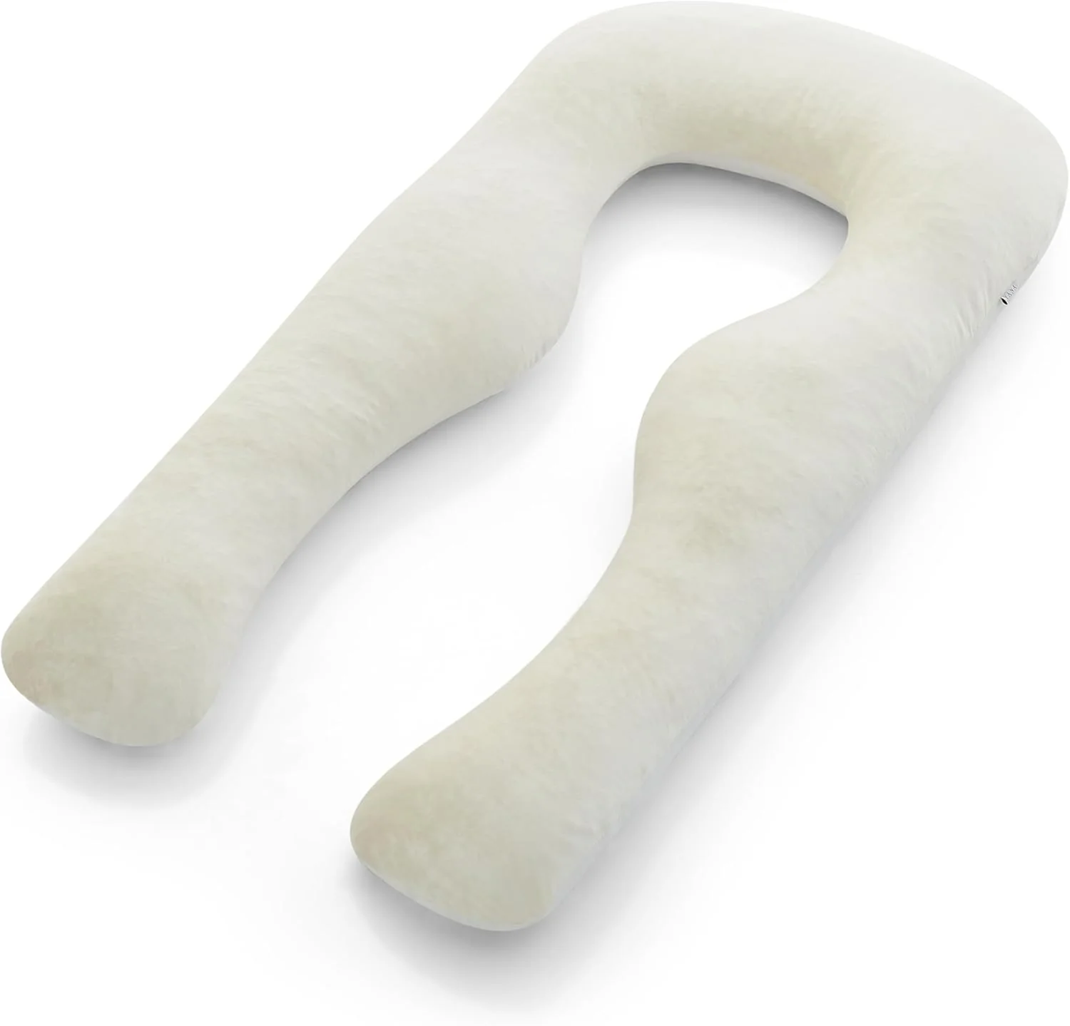 Body Pillow | Elegant U-shaped Pregnancy Pillow - Organic Bamboo Fiber Cotton - Crushed Cooling Gel Filling - Ergonomic Design - Dual-Sided Use - Washable