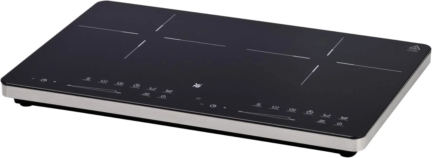 WMF Kult X Doppel- Induktionskochfeld 2 Platten. Kochplatte bis 28 cm. 2 Kochzonen. 8 Stufen. Topferkennung.Touch-Display. Glaskeramik. Timer-Funktion