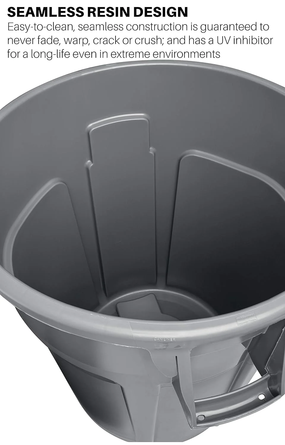 Heavy-duty round trash can / dumpster. 20-gallon capacity. white. suitable for outdoor garbage containers in places such as garden workers / construction workers / restaurants / backyards / offices / warehouses. 6 pieces per set.