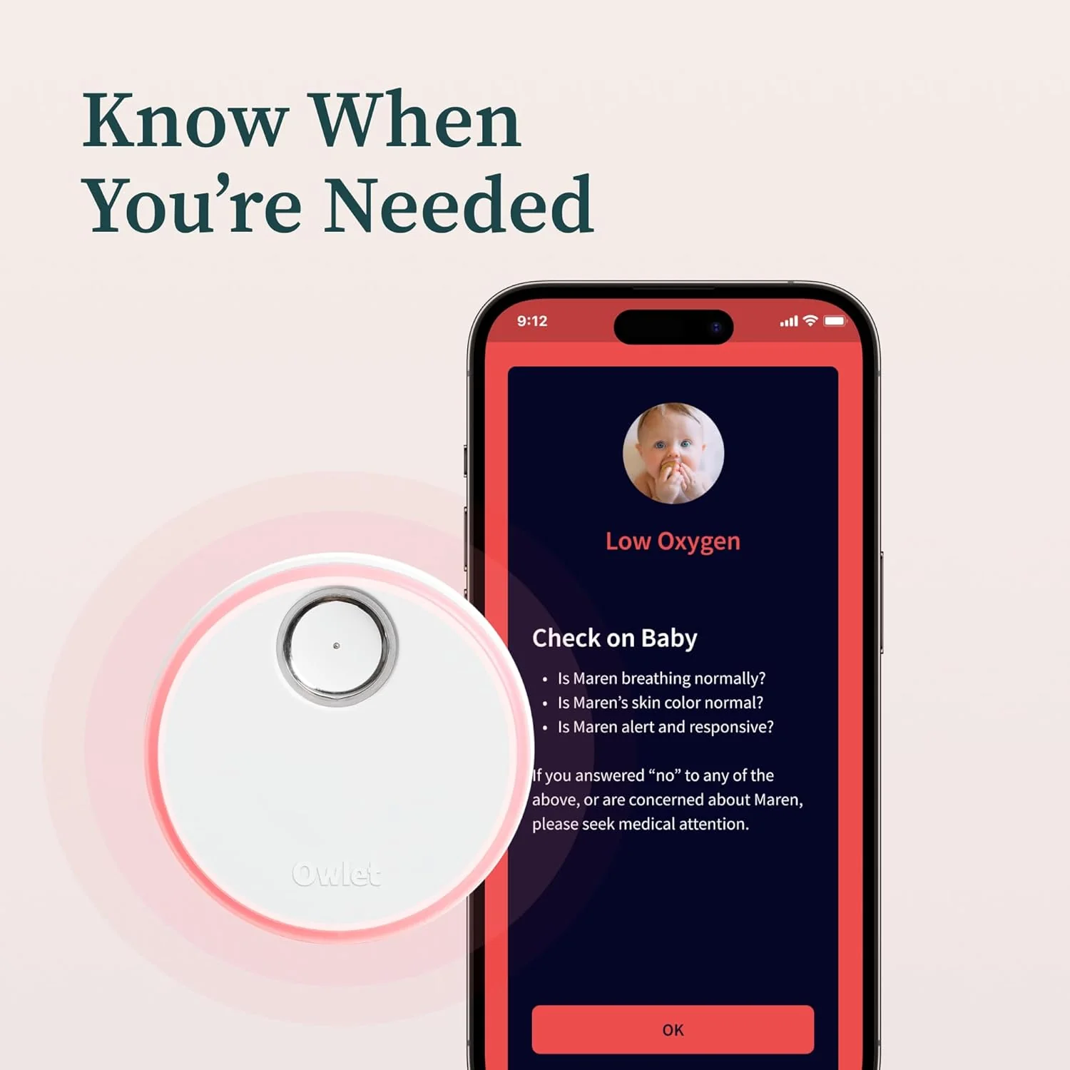 Two-channel camera tracking and notification function. which can monitor the baby's heart rate and blood oxygen level in real time. and display the results in 1080p high-definition through WiFi video for viewing.