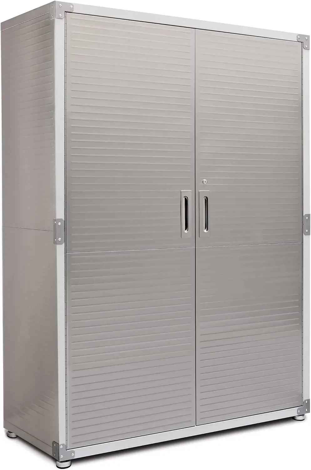 Seville Classics UHD16238 Mega armario . 121.9 x 60.9 x 182.9 cm. soporte de metal con revestimiento en polvo. gris